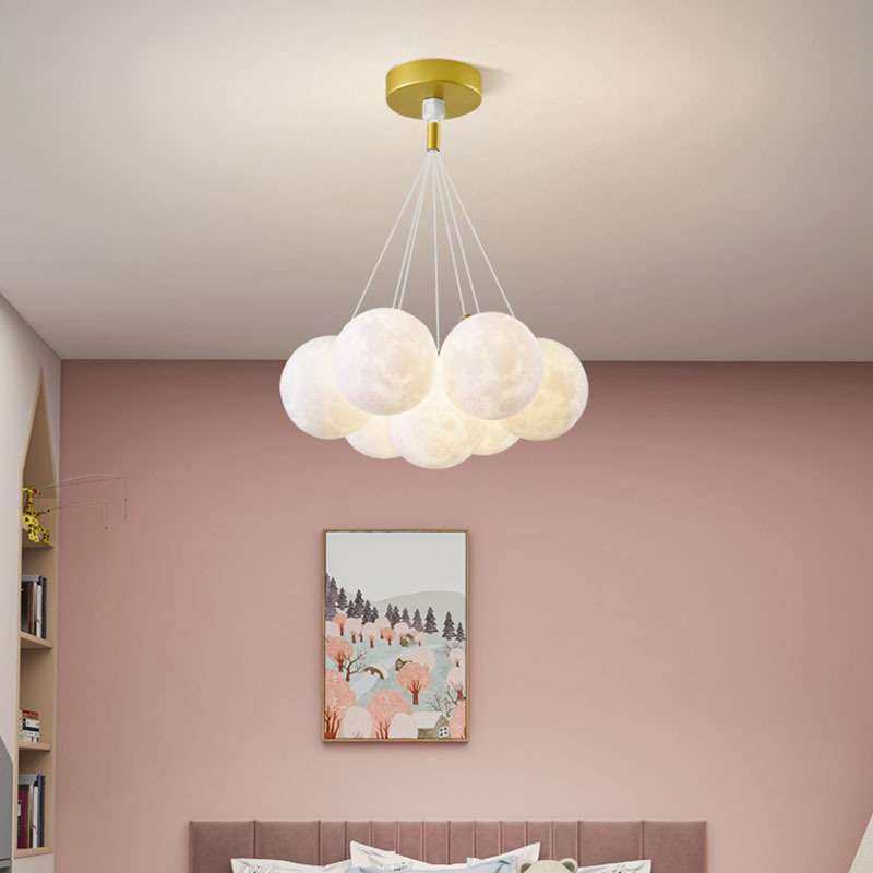星球吊灯法式创意魔豆现代简约艺术设计感北欧泡泡球卧室房间主灯,橡塑材料及制品,亚克力/有机玻璃,淘宝优惠券,粉丝福利购,淘宝优惠卷