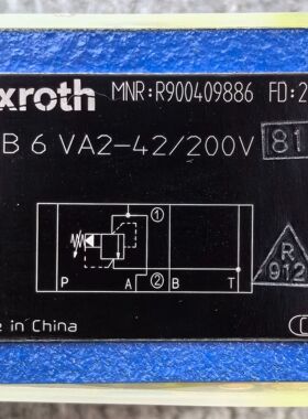 R900409886  ZDB6VA2-42/200V  # Rexroth液压阀