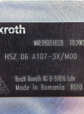 R900516520  HSZ06A107-3X/M00 # Rexroth//力士乐