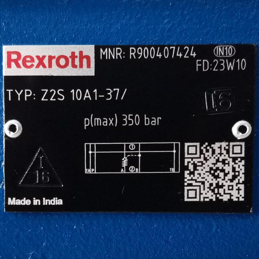 R900407424  Z2S10A1-37/ # Rexroth//力士乐，液压阀