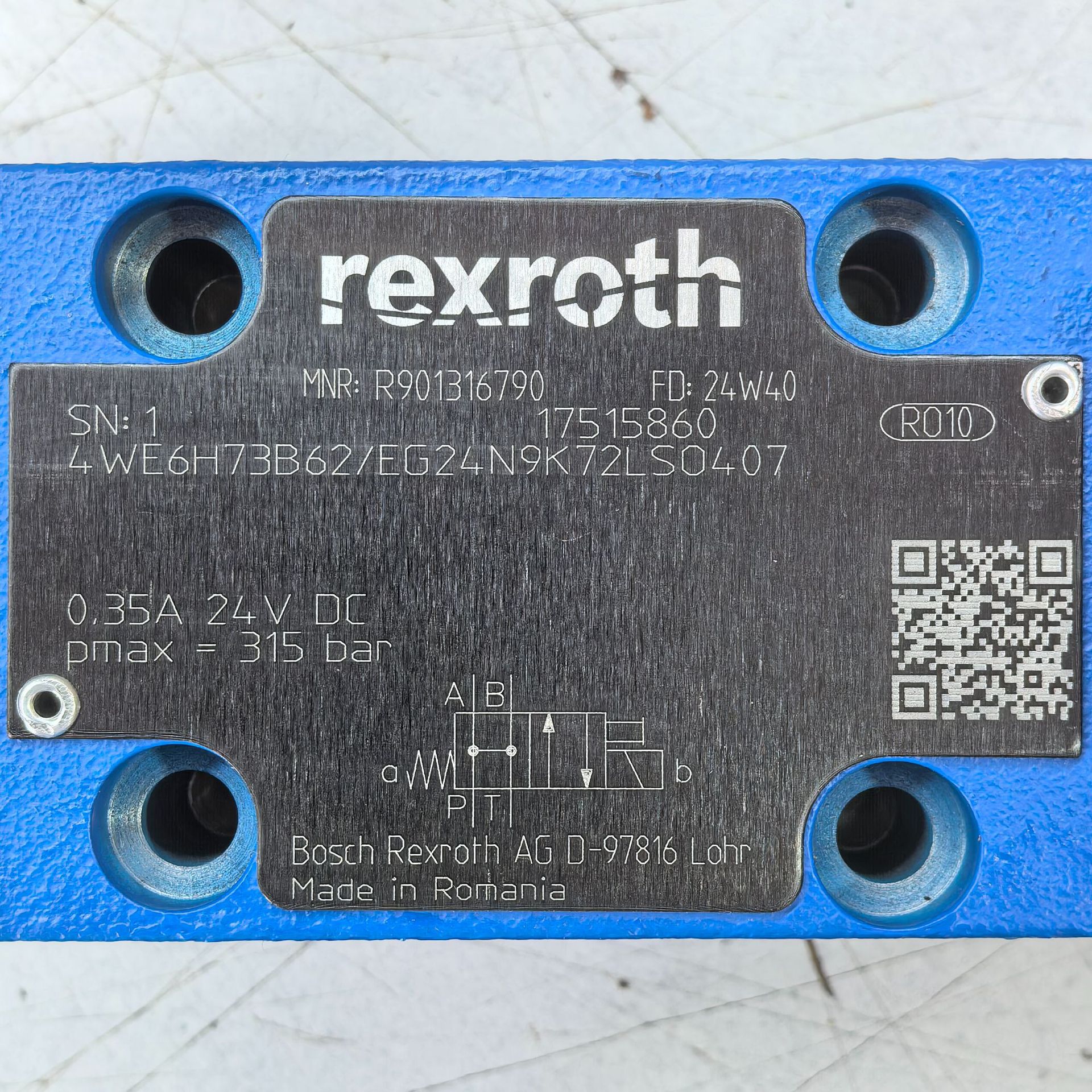 R901316790  4WE6H73B62/EG24N9K72L SO407 # Rexroth液压阀