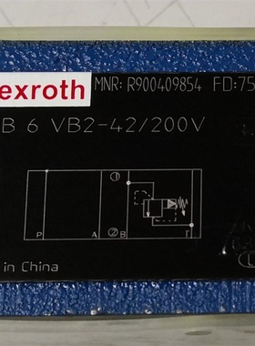 R900409854  ZDB6VB2-4X/200V  Rexroth液压阀