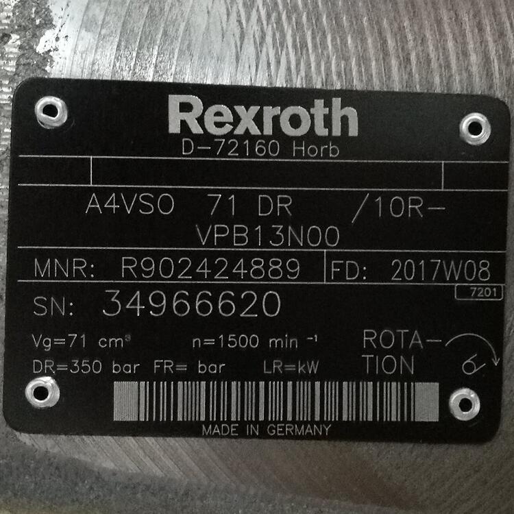 R902424889  AA4VSO71DR/10R-VPB13N00 # Rexroth//力士乐
