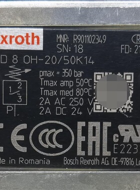 R901102349  HED8OH-20/50K14 # Rexroth//力士乐
