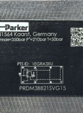 PRDM3BB21SVG15 # Parker//派克，液压阀，比例阀，传感器