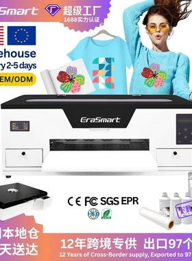 EraSmart跨境热销白墨烫画打印机桌面T恤帽子DTF柯式数码印花机