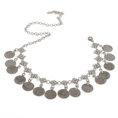 极速sy Style Coins Tassel Head Chain Headpieces Headband Jew