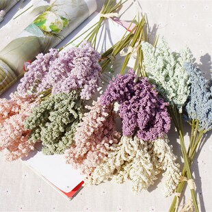 Who 极速6 Bundle Artificial Flower Cheap Pieces Lavender