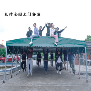 极速大型仓库棚厂家车棚不违建帐篷庶阳雨棚户外防雨汽车遮阳移动