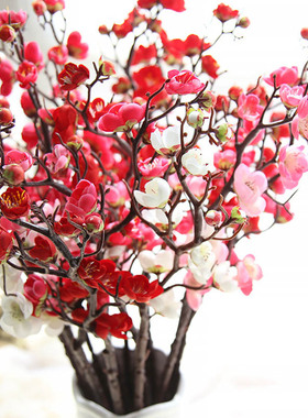 极速Plum Cherry blossoms Artificial Silk flowers flores Saku