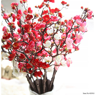 极速Plum Cherry blossoms Artificial Silk flowers flores Saku