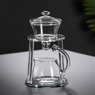 组合家用懒人泡茶神器自动泡K茶壶办公室会客功夫用 玻璃茶具套装