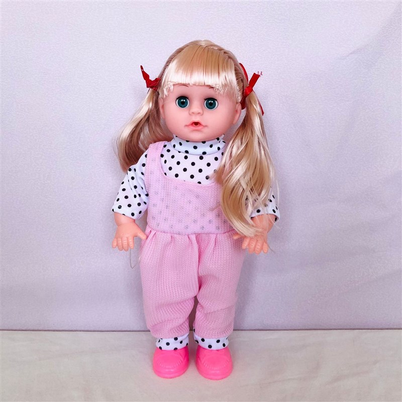 跨境智能眨眼会说话的洋娃娃套装女G孩公主仿真婴儿玩偶儿童玩具