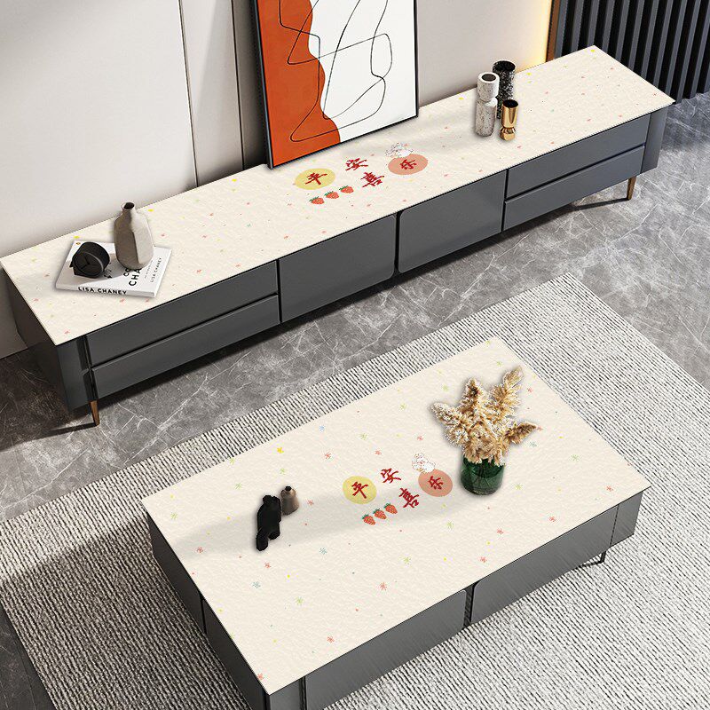 茶几电视柜组合桌布硅胶台面保护铺垫防水防油防烫免洗小清新桌垫