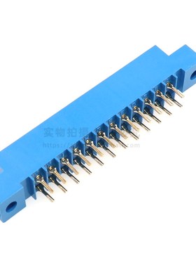 8P~72P金手指连接器线路板插座总线插槽PCB板805蓝色插板3.96MM