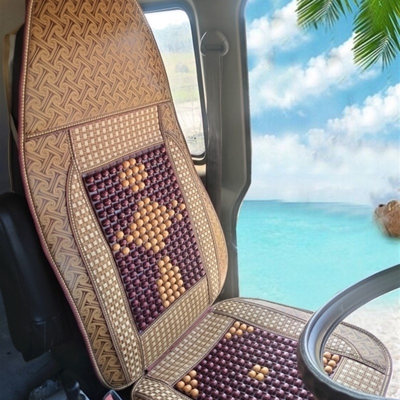 汽车坐垫夏季木珠凉垫车座套适用乘龙hB5h7m5m3t5l3霸龙货车通风