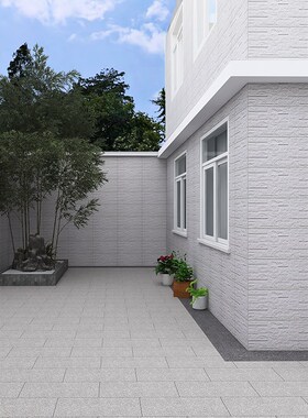 白色外墙瓷砖300x600别墅阳台墙砖花园围墙文化砖室外庭院墙面砖