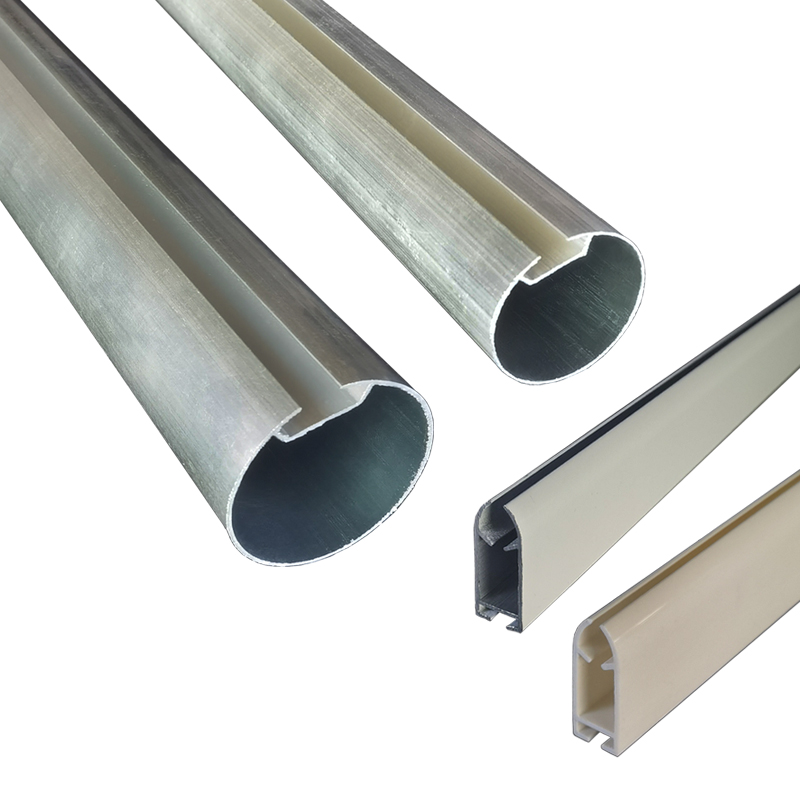 卷帘杆圆管子铁铝轨道手拉珠上下升降H棍轴广告背景窗帘布安装配