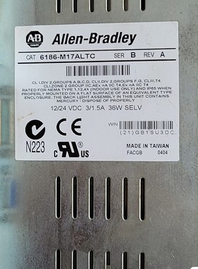 AB  6186-M17ALTC现货三台