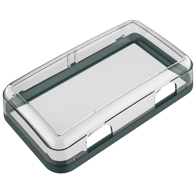 二位面板化妆室h插头开关插座防水罩保护套防溅盒浴室电源遮挡盖8