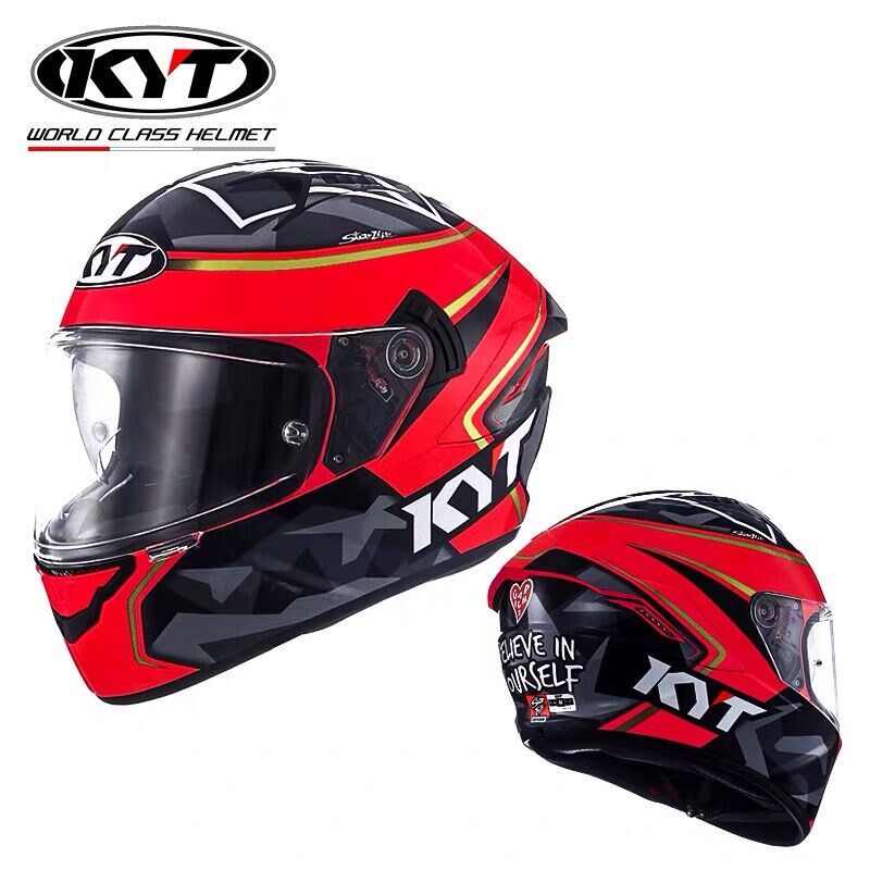 KYT摩托车头盔夏季轻便男女士全盔防雾双镜片机车全覆式跑盔四季