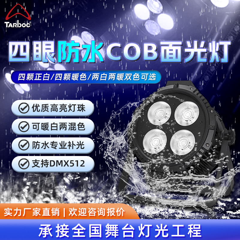 200W防水四眼面光灯观众灯园林景区户外舞台防水帕灯led补光灯
