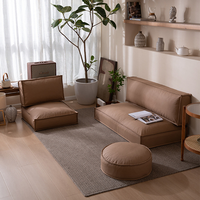 海绵榻榻米垫子靠垫垫子懒人沙发可躺可睡模块蒲团坐垫猫爪布圆墩