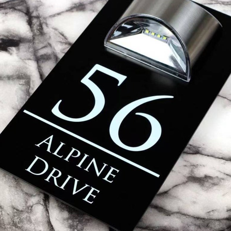 户外太阳能防水门牌壁灯s别墅庭院大门柱子灯免费设计排版极简壁