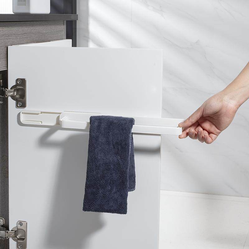 夹缝抹布收纳挂架可伸缩抽拉橱柜门后置物架免打孔门背式毛巾架,手表,配件,淘宝优惠券,粉丝福利购,淘宝优惠卷