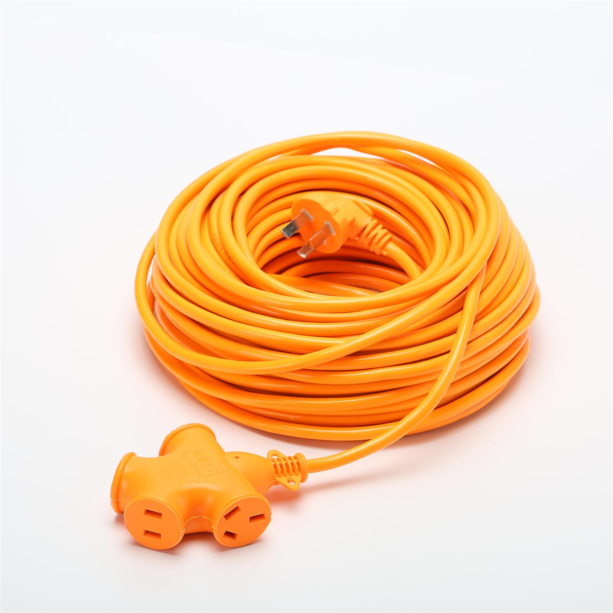 3米拖排擦15米软电线播座排电插板家用装修多用防水插座转接头