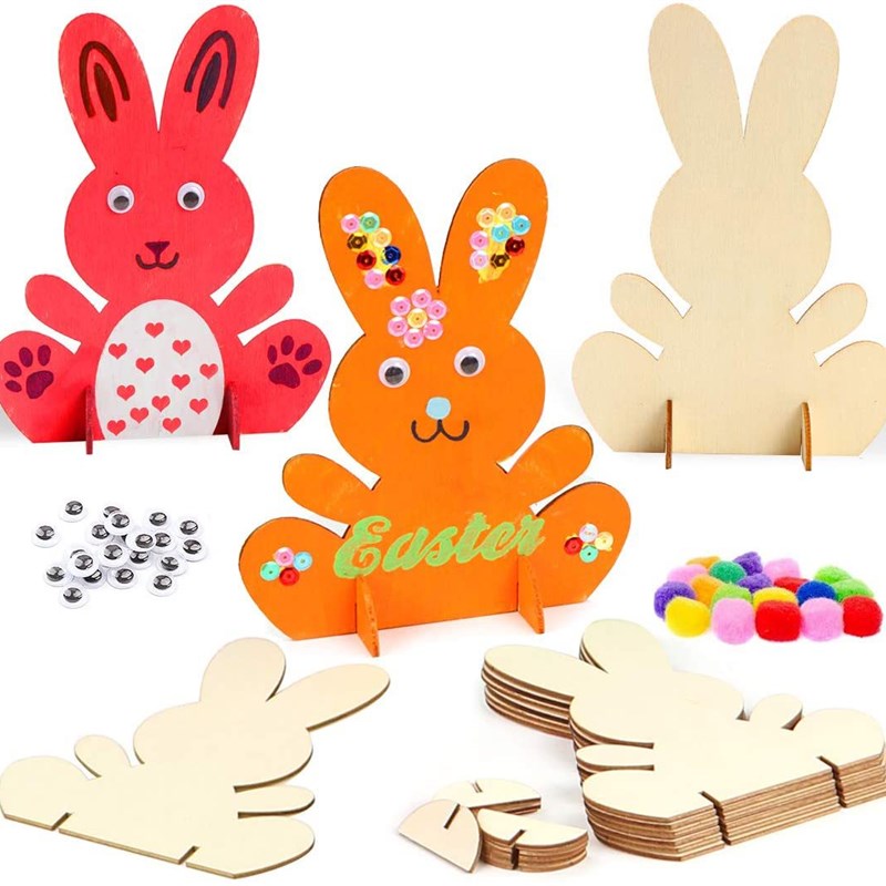 推荐DIY handmade decoration paintable easter decorations woo