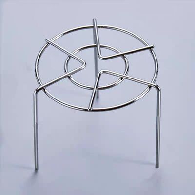 304不锈钢蒸架隔水电饭煲压力锅里放高脚蒸菜架中式圆形小蒸笼架