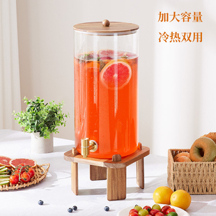 耐高温玻璃饮料桶带龙头餐厅酒店自助果汁鼎水果茶啤酒可乐冷水壶