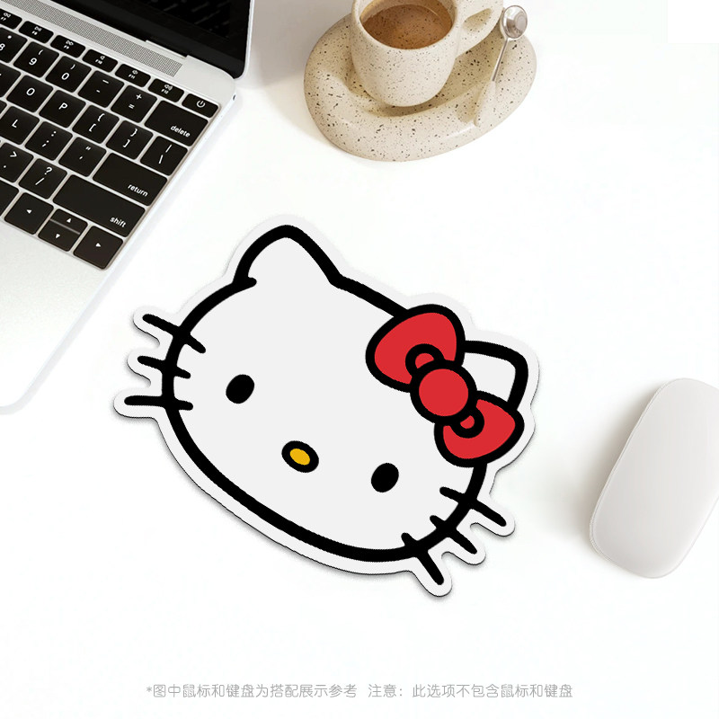 可爱kt喵鼠标垫卡通异形小号便携布面软垫办公家用滑鼠垫杯垫桌垫,电脑硬件/显示器/电脑周边,鼠标垫/贴/腕垫,淘宝优惠券,粉丝福利购,淘宝优惠卷