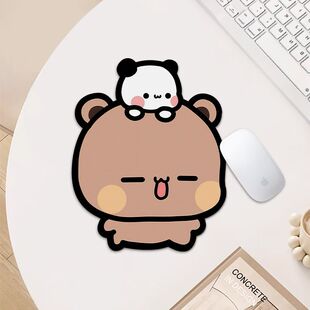 一二布布鼠标垫小号女生可爱加厚书桌垫便携笔记本防水耐脏护腕垫