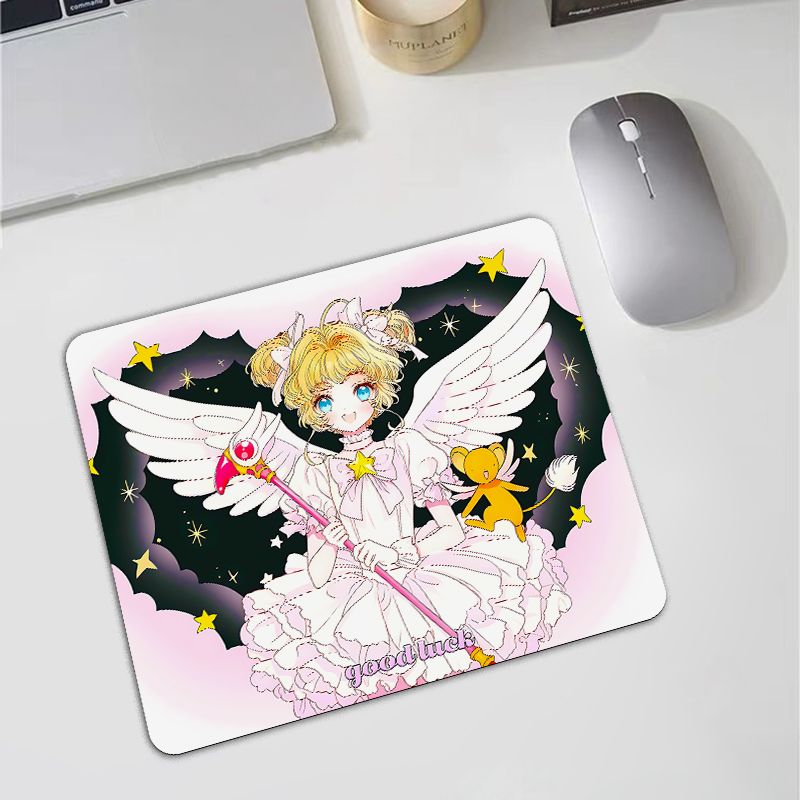 魔法少女樱鼠标垫高颜值二次元电脑桌垫游戏灵敏滑鼠垫吸水杯垫子
