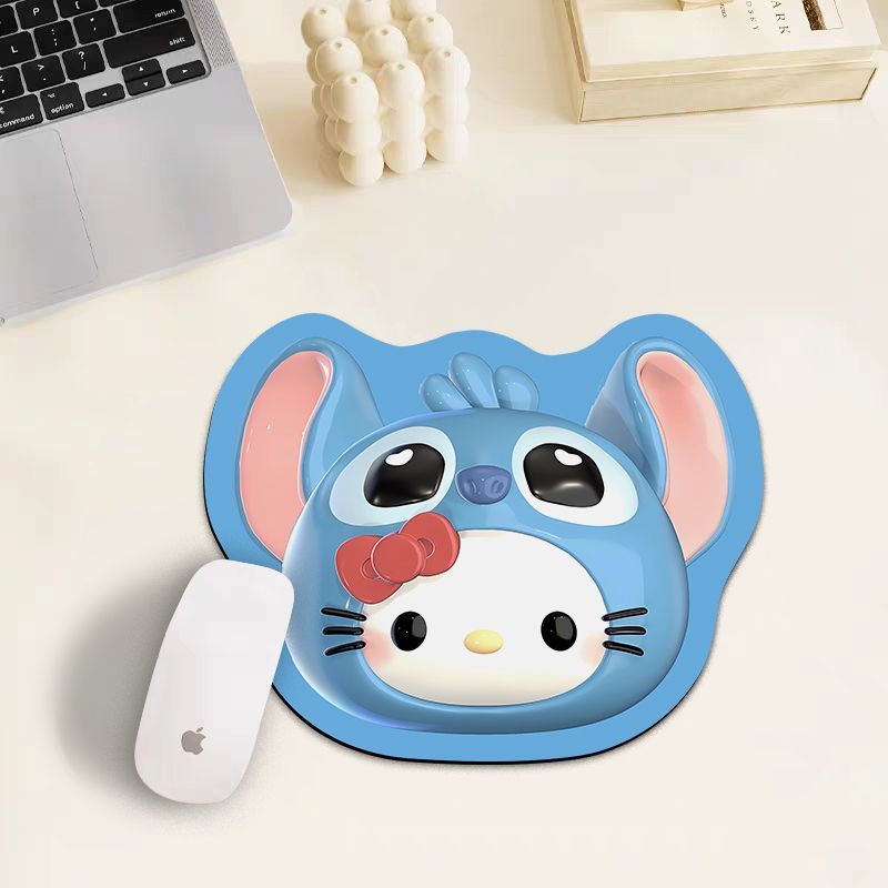 kitty猫异形鼠标垫小号便携笔记本办公室滑鼠垫耐磨通用杯垫防水