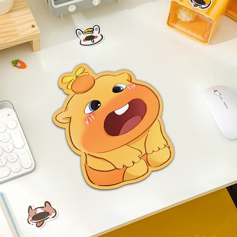 水豚噜噜鼠标垫吸水防汗书桌垫