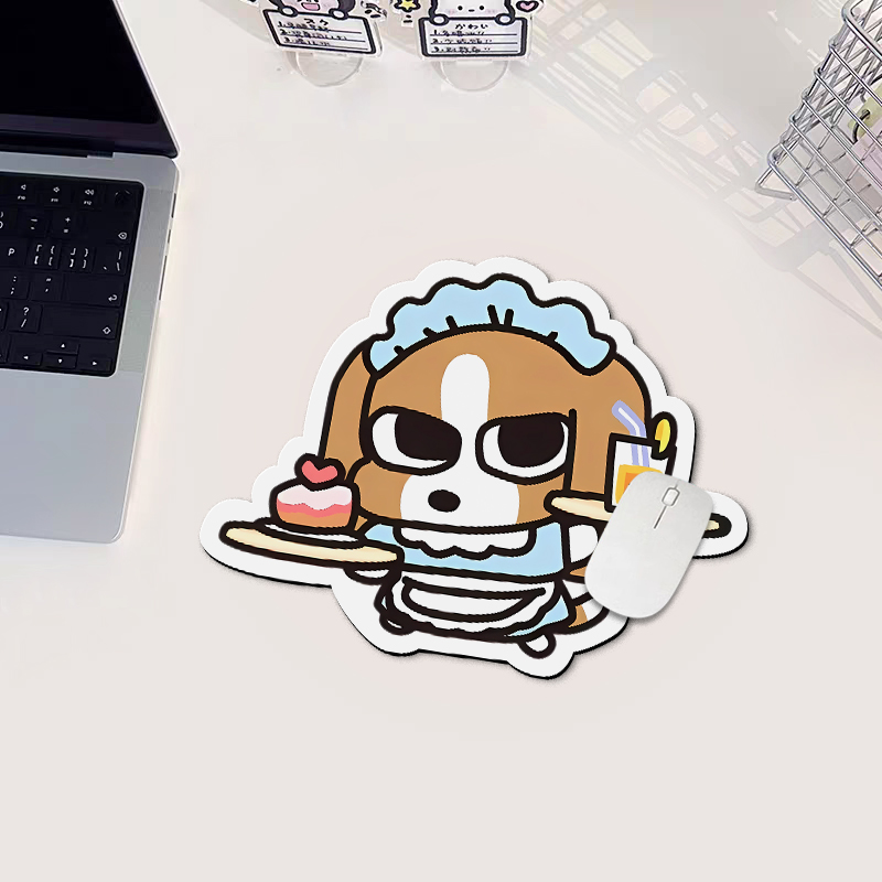 暹罗猫厘普鼠标垫可爱高颜值布面软桌垫电脑游戏滑鼠垫吸水杯垫子