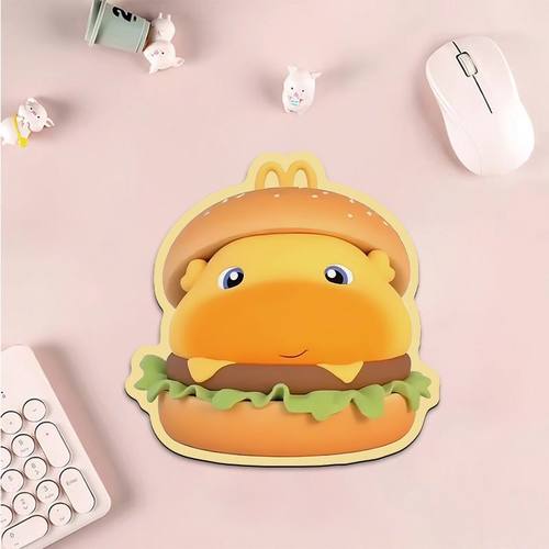 汉堡水豚噜噜鼠标垫加厚书桌垫