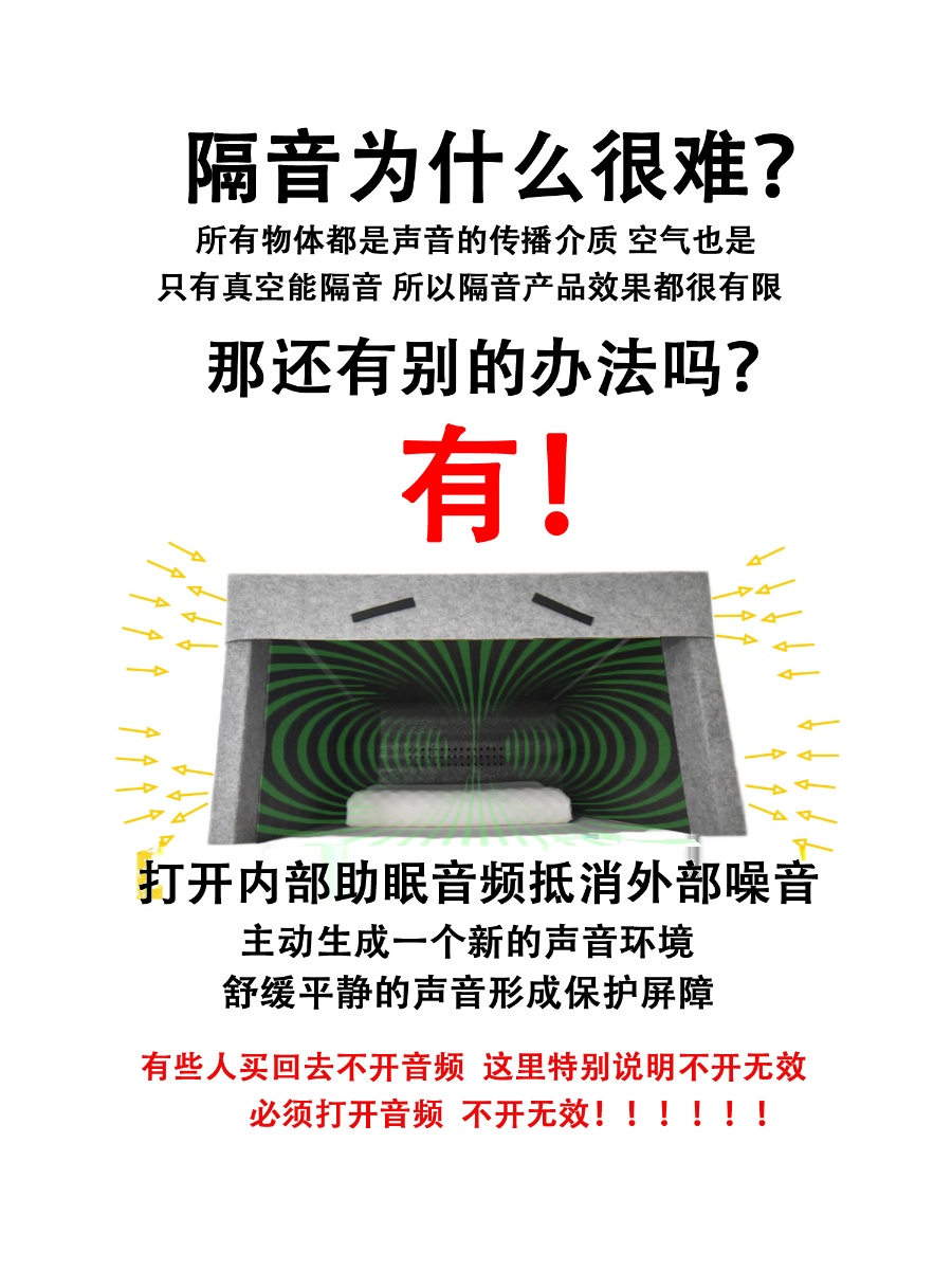 宿舍寝卧室挡风帐篷床上罩降噪隔音仓遮光助睡眠静音箱响觉舱神器 基础建材 隔音仓/静音仓 原图主图