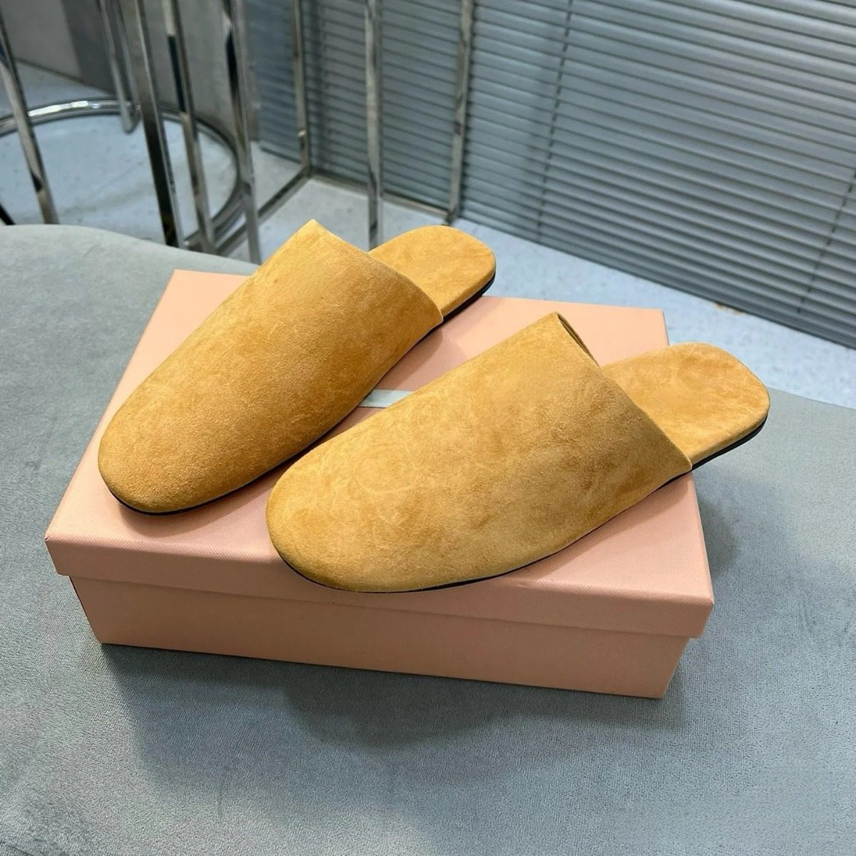 miu复古包头拖鞋女大码41-43秋冬平底舒适百搭懒人休闲包头半拖鞋,女鞋,包头拖,淘宝优惠券,粉丝福利购,淘宝优惠卷