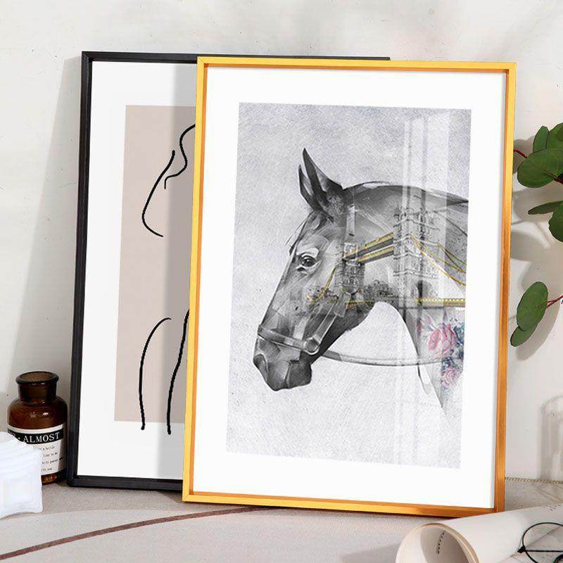 铝合金相框十字绣钻石画框窄边字画装裱海报框简约外框一整套