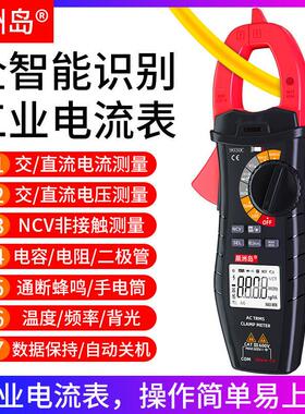 晨洲岛钳形万用表 9030B电工仪表数字钳形表 数显钳形万能表