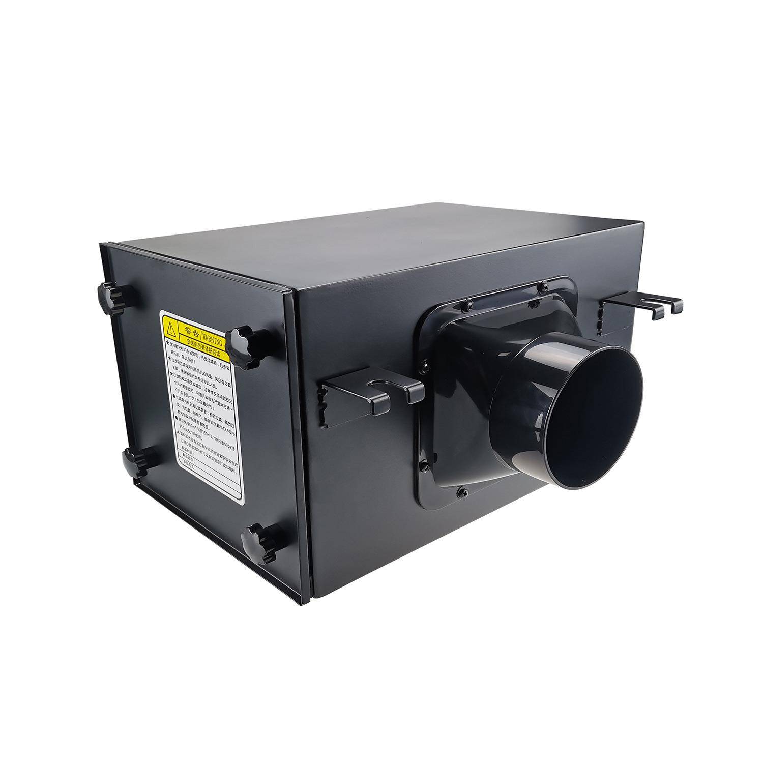 新风活性炭空气过滤箱HEPA高效过滤PM2.5静音除尘前置管道净化器