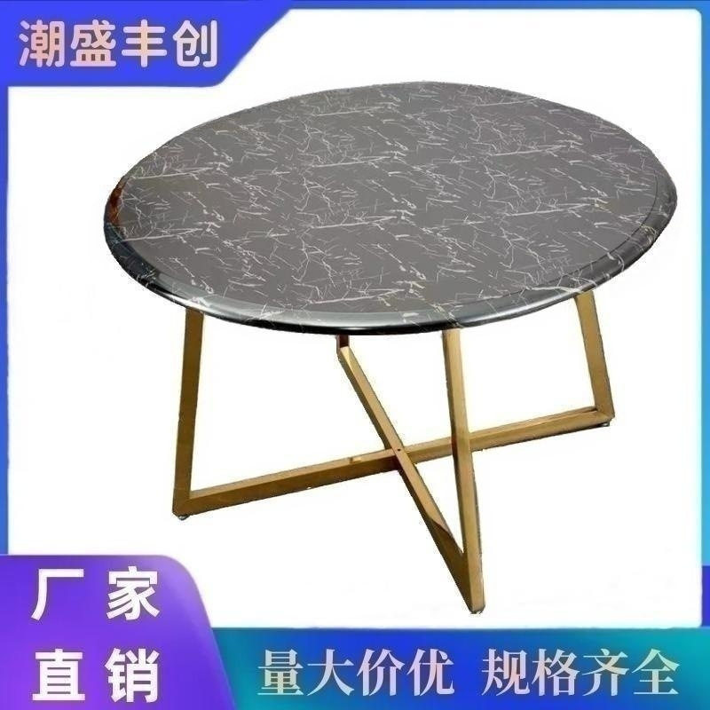 不锈钢可折叠双层工业风小圆桌