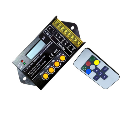 DC12-24VLED显示多功能恒压控制器单色双色温调光5路开关调光器