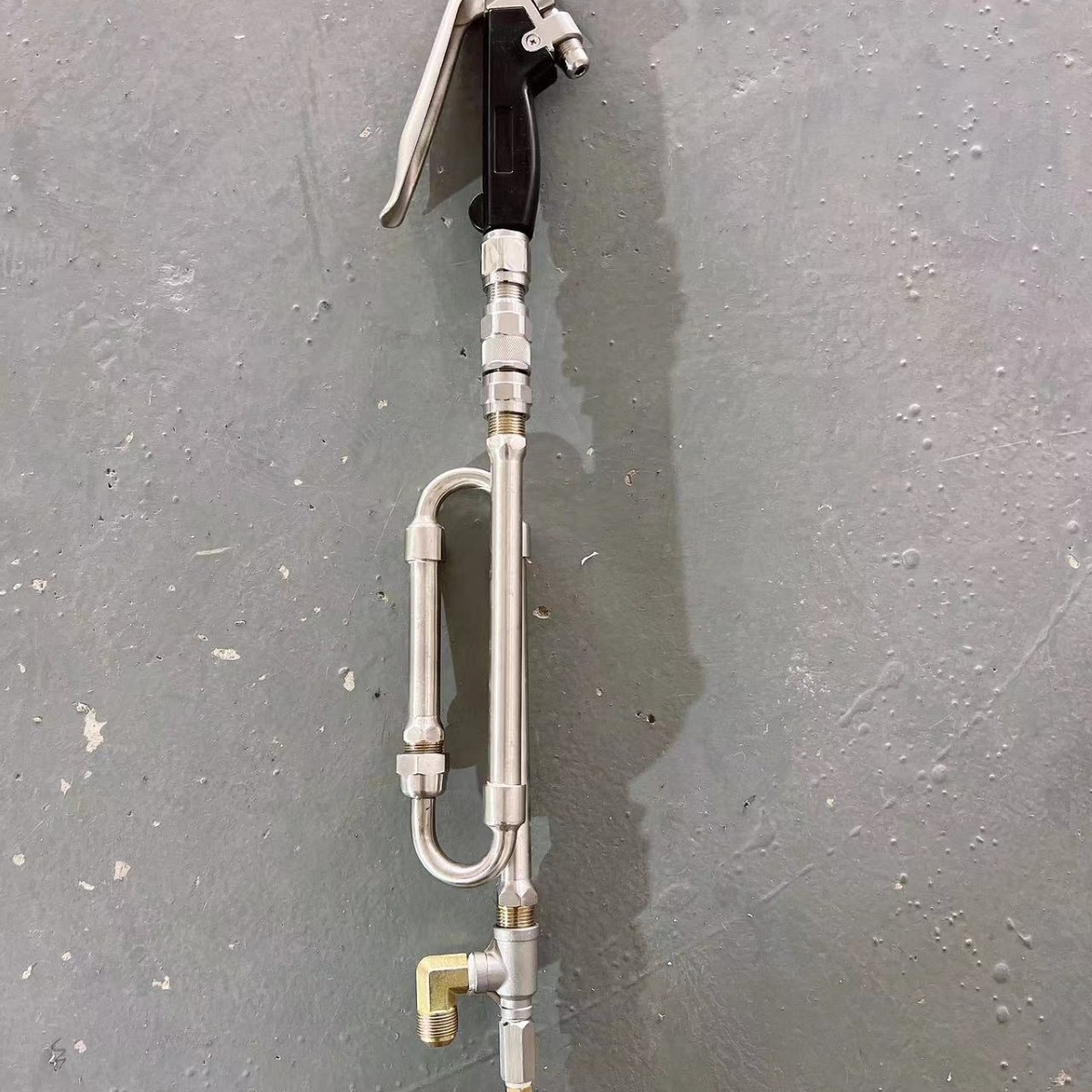 双组份打胶机混胶器 搅拌棒旋转活接封胶线开关阀中空设备配件