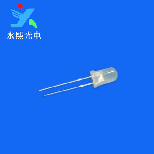 短脚5MM黄色led直插灯珠 f5发光二极管雾状黄灯 黄光