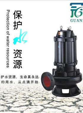 冠丰牌潜水排污泵150JYWQ150-35-37搅匀设备污水搅混设备